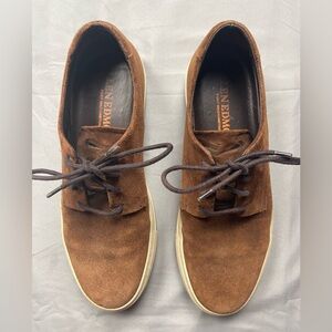 Allen Edmonds Howard Brown Suede Sneakers Men’s 7D Made in Portugal
